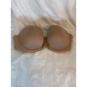 ThirdLove Classic Strapless Bra 34G Beige Microfiber Support No Slip